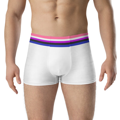 Gender Fluid Pride Flag Trim Boxer Briefs Underwear The Rainbow Stores