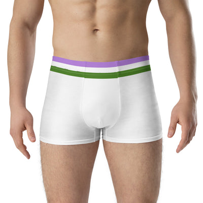 Genderqueer Flag Trim Boxer Briefs Underwear The Rainbow Stores