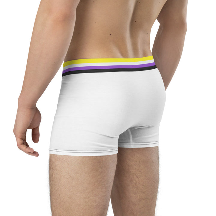 Non-Binary Flag Trim Boxer Briefs Underwear The Rainbow Stores