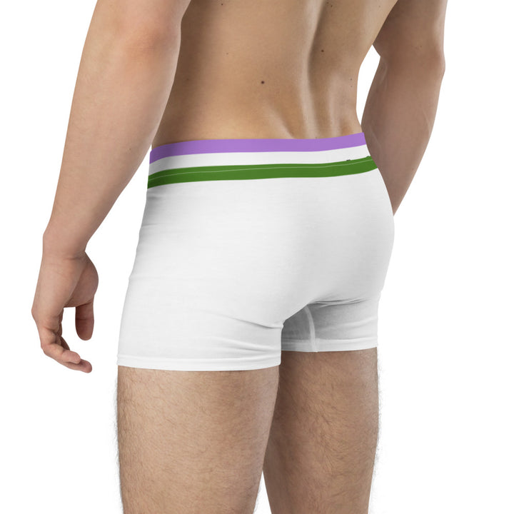 Genderqueer Flag Trim Boxer Briefs Underwear The Rainbow Stores