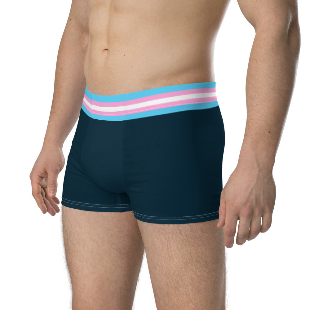 Trans Pride Flag Trim Boxer Briefs Underwear The Rainbow Stores