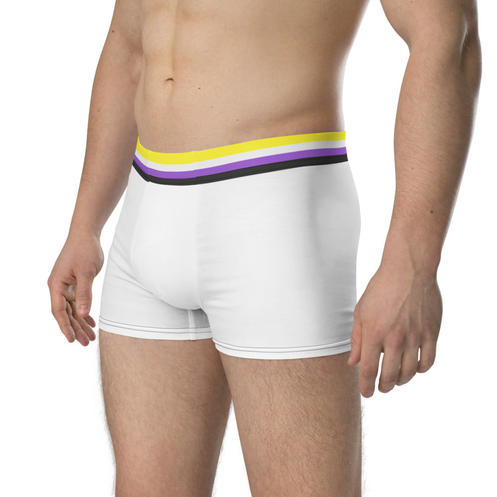 Non-Binary Flag Trim Boxer Briefs Underwear The Rainbow Stores