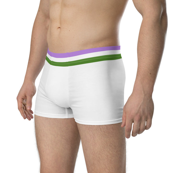 Genderqueer Flag Trim Boxer Briefs Underwear The Rainbow Stores