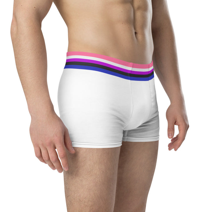 Gender Fluid Pride Flag Trim Boxer Briefs Underwear The Rainbow Stores