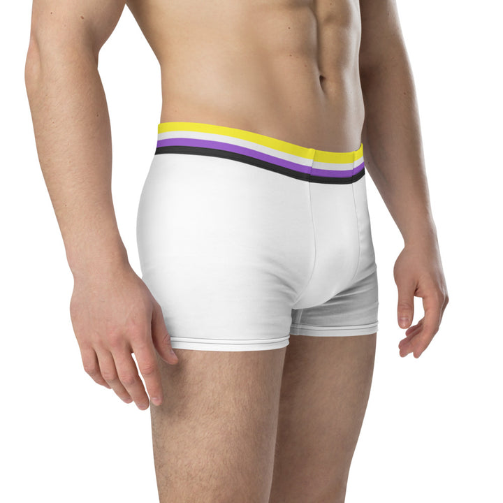 Non-Binary Flag Trim Boxer Briefs Underwear The Rainbow Stores