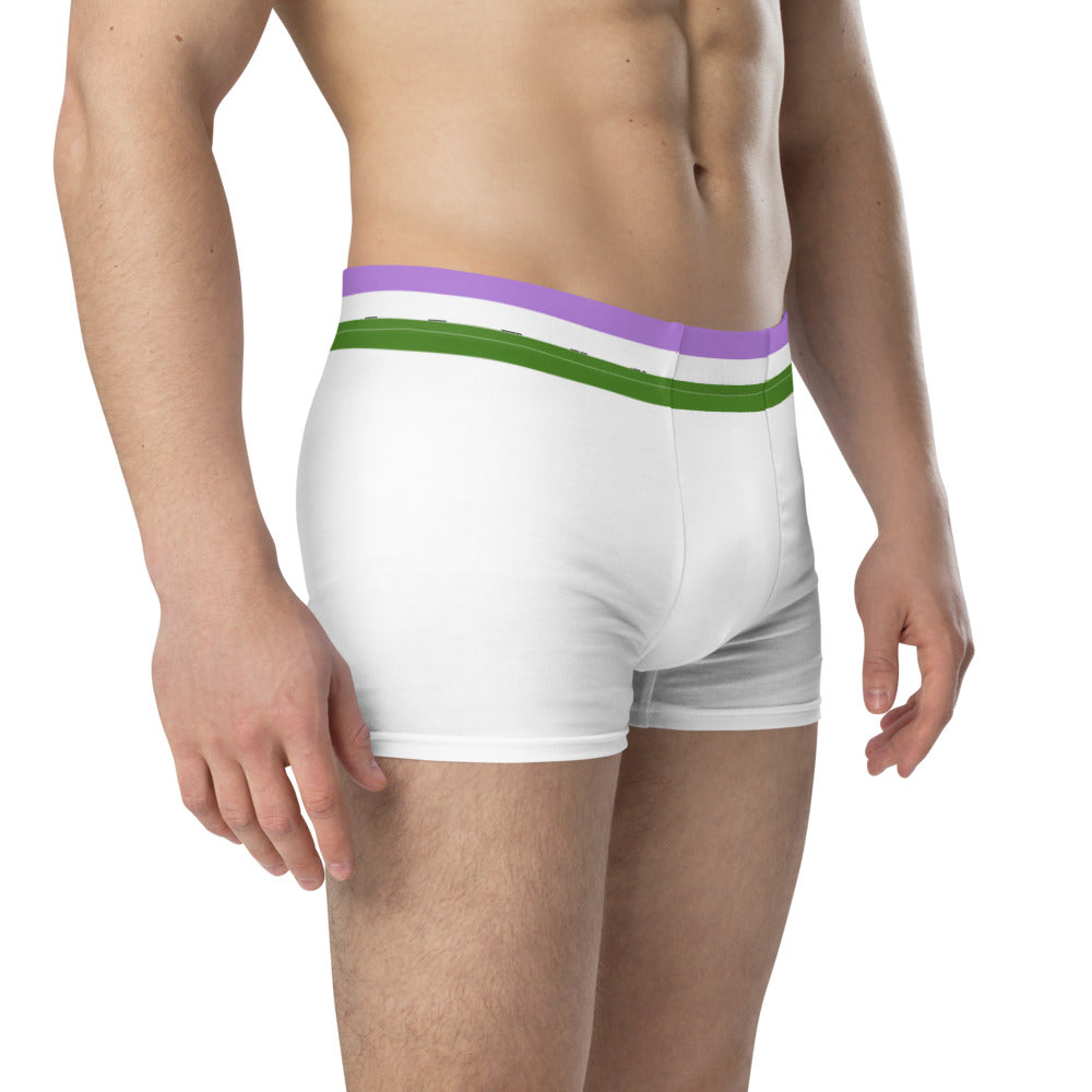 Genderqueer Flag Trim Boxer Briefs Underwear The Rainbow Stores