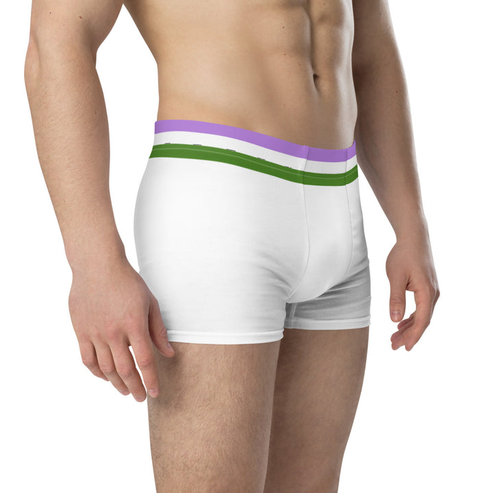 Genderqueer Flag Trim Boxer Briefs Underwear The Rainbow Stores