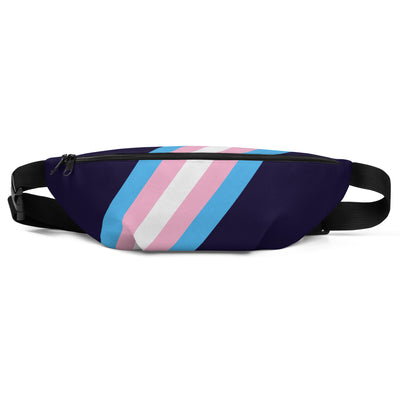 Trans Pride Flag Diagonal Fanny Pack/Bum Bag Bags The Rainbow Stores
