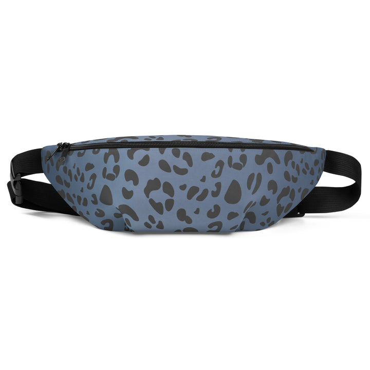 Blue Leopard Print Fanny Pack/Bum Bag  with Rainbow Flag Bags The Rainbow Stores