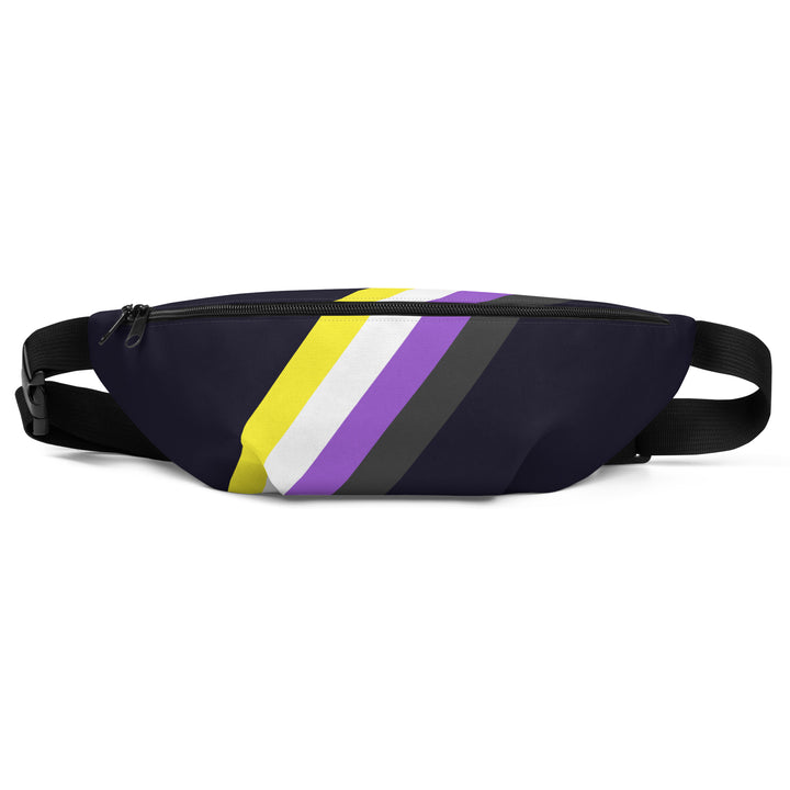 Non-Binary Pride Flag Diagonal Fanny Pack/Bum Bag Bags The Rainbow Stores