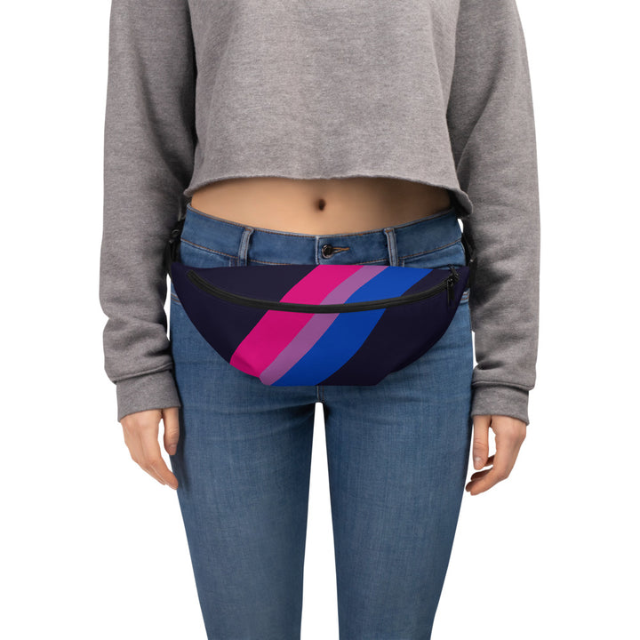 Bisexual Pride Flag Diagonal Fanny Pack/Bum Bag Bags The Rainbow Stores