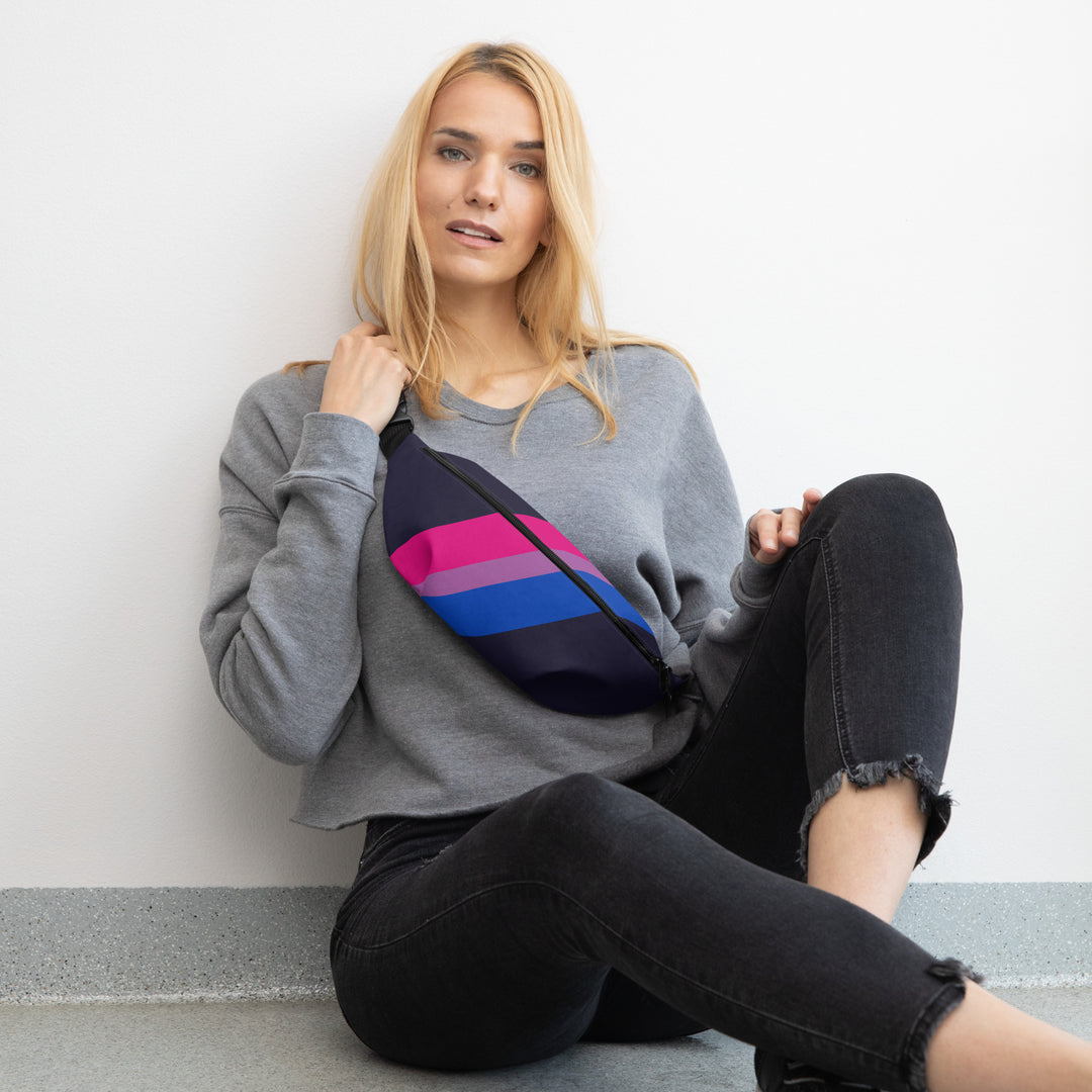 Bisexual Pride Flag Diagonal Fanny Pack/Bum Bag Bags The Rainbow Stores
