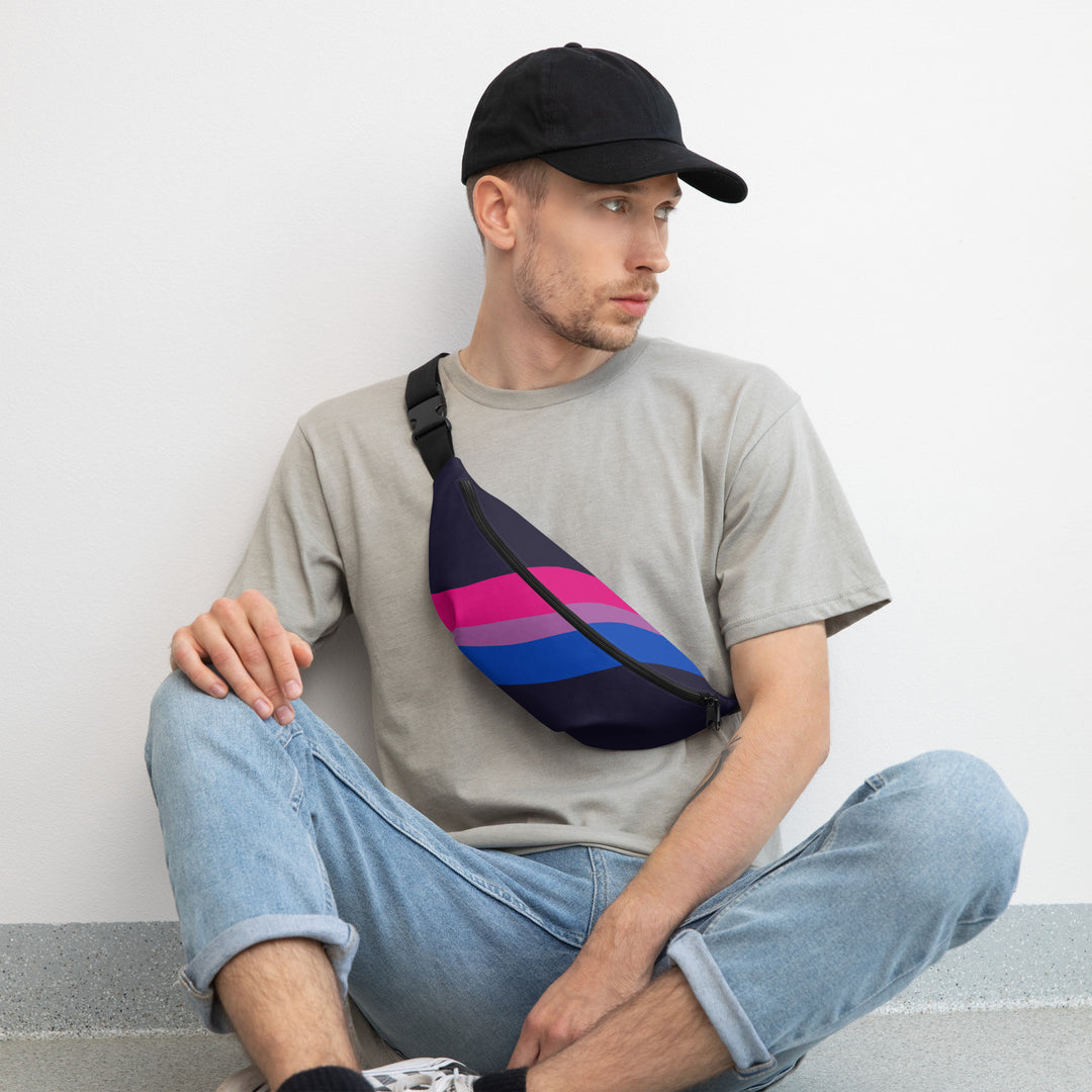 Bisexual Pride Flag Diagonal Fanny Pack/Bum Bag Bags The Rainbow Stores
