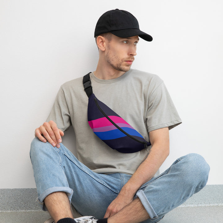 Bisexual Pride Flag Diagonal Fanny Pack/Bum Bag Bags The Rainbow Stores