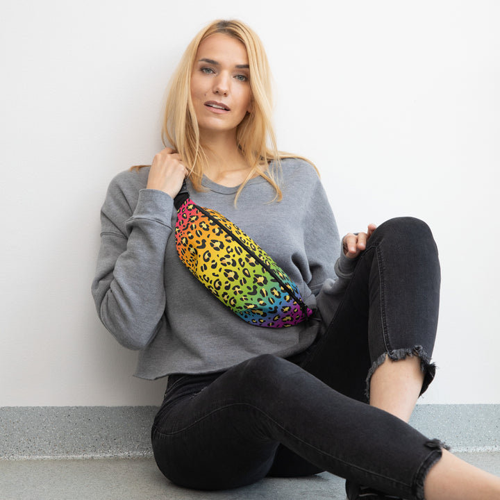 Rainbow Leopard Print Fanny Pack/Bum Bag Bags The Rainbow Stores