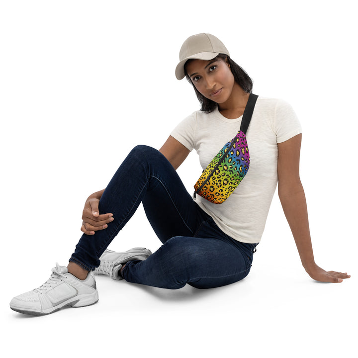 Rainbow Leopard Print Fanny Pack/Bum Bag Bags The Rainbow Stores