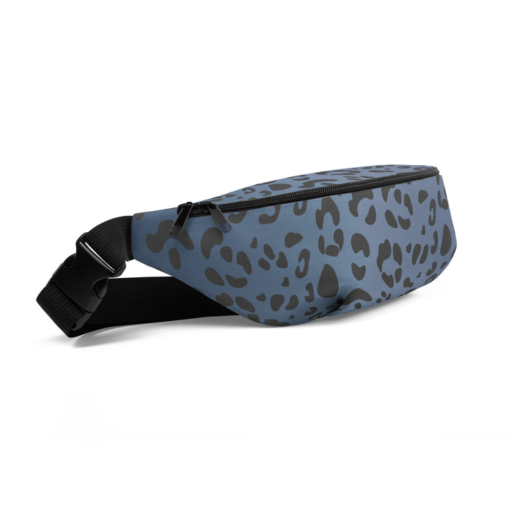 Blue Leopard Print Fanny Pack/Bum Bag  with Rainbow Flag Bags The Rainbow Stores