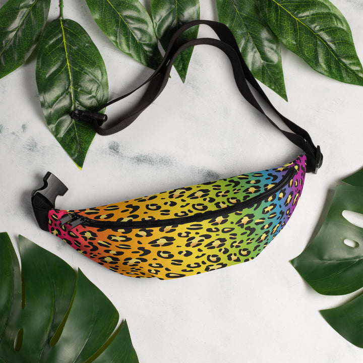 Rainbow Leopard Print Fanny Pack/Bum Bag Bags The Rainbow Stores