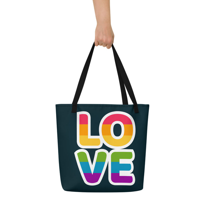 Love Large Tote/Beach Bag Bags The Rainbow Stores