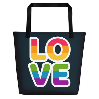 Love Large Tote/Beach Bag Bags The Rainbow Stores