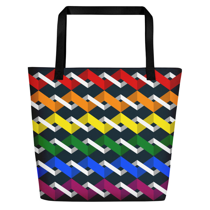 Rainbow Twist Large Tote/Beach Bag Bags The Rainbow Stores