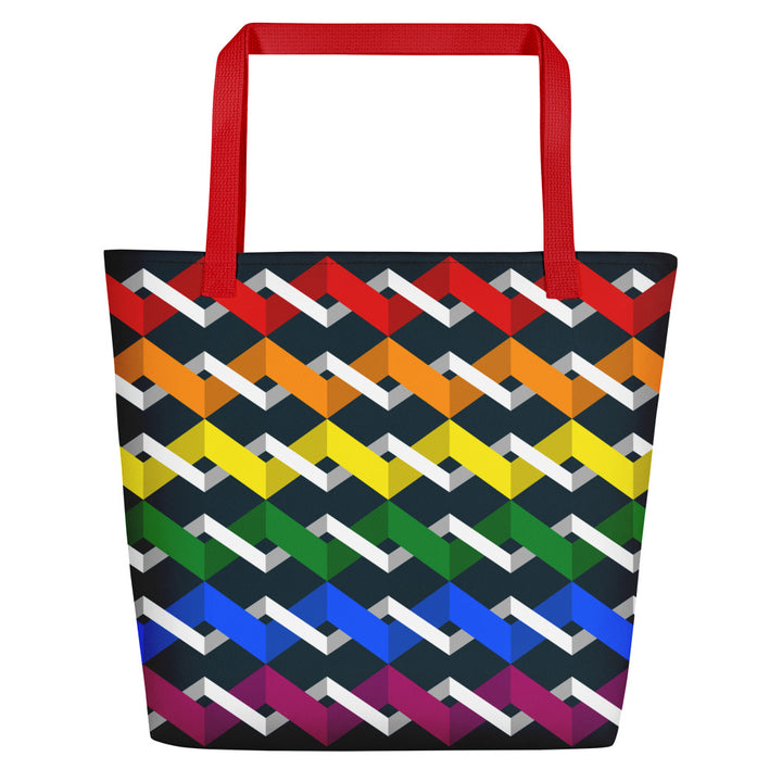 Rainbow Twist Large Tote/Beach Bag Bags The Rainbow Stores