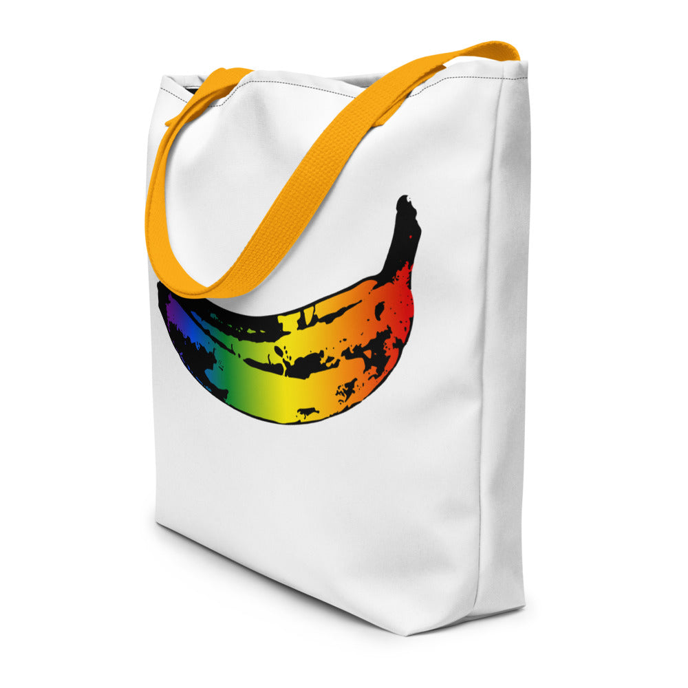 Rainbow Banana Large Tote/Beach Bag Bags The Rainbow Stores