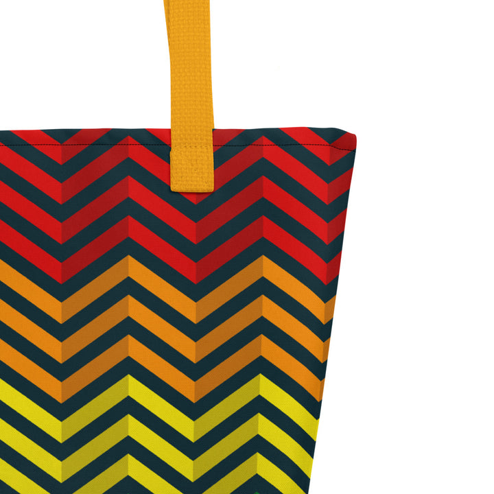 Rainbow Zig Zag Large Tote/Beach Bag Bags The Rainbow Stores