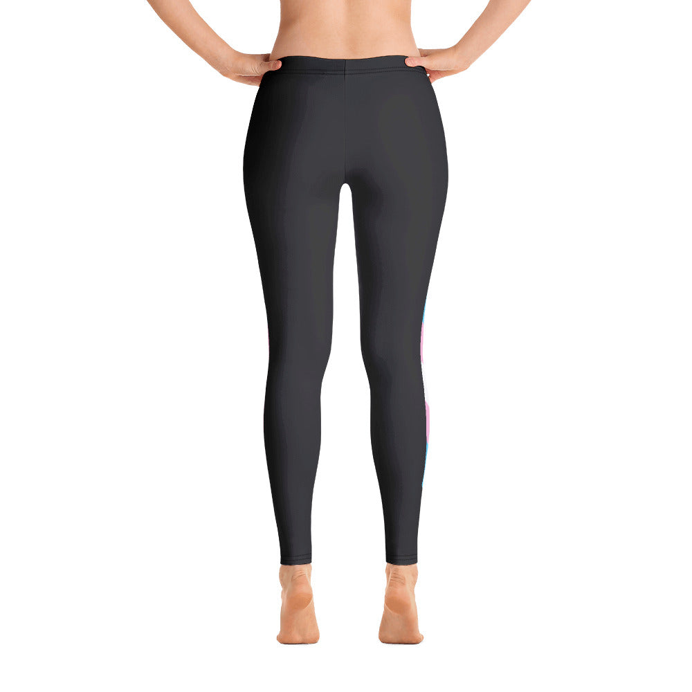 Trans Pride Flag Leggings Leggings The Rainbow Stores
