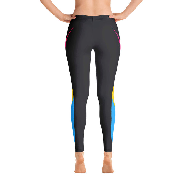 Pansexual Pride Flag Dynamic Curve Leggings Leggings The Rainbow Stores