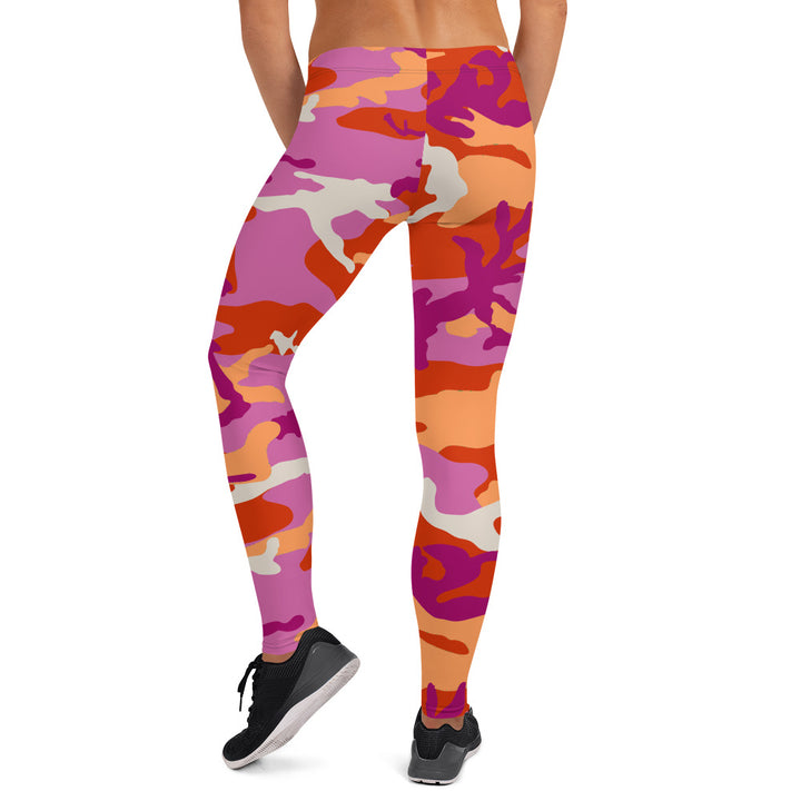 Lesbian Camo Leggings Leggings The Rainbow Stores