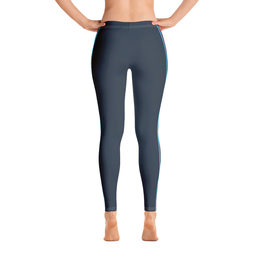 Trans Pride Flag Separated Stripes Leggings Leggings The Rainbow Stores