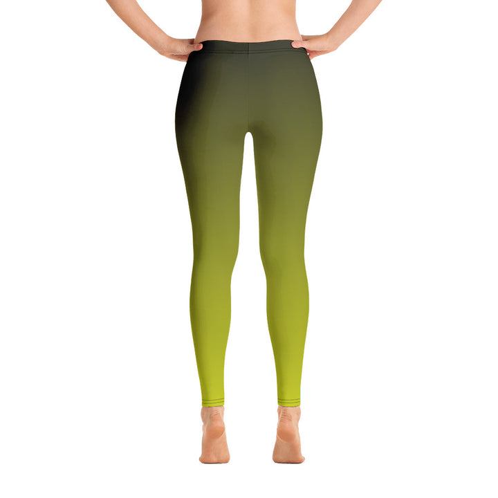 Pansexual Pride Flash Fad To Lime Leggings Leggings The Rainbow Stores