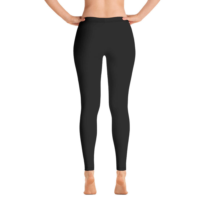 Trans Pride Flash Black Leggings Leggings The Rainbow Stores