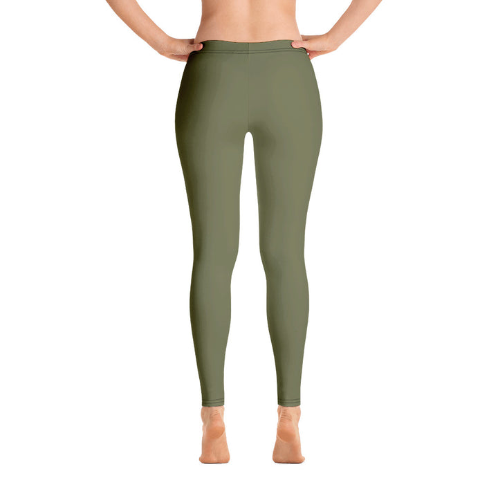 Aromantic Pride Flash Olive Leggings Leggings The Rainbow Stores