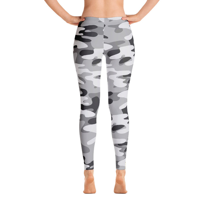 Intersex Pride Flash Grey Camo Leggings Leggings The Rainbow Stores