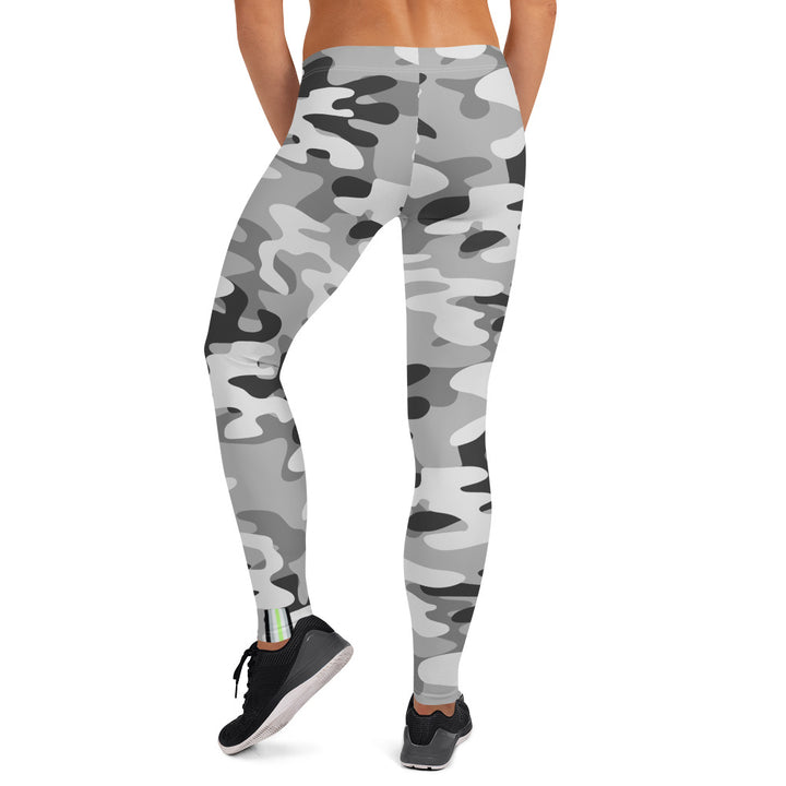 Agender Pride Flash Grey Camo Leggings Leggings The Rainbow Stores
