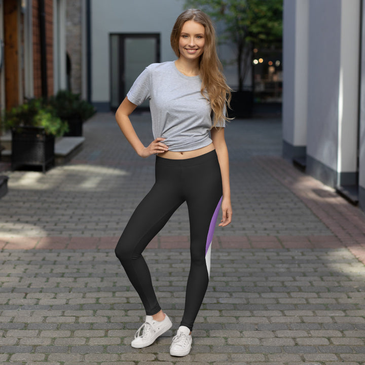 Genderqueer Pride Flag Dynamic Curve Leggings Leggings The Rainbow Stores
