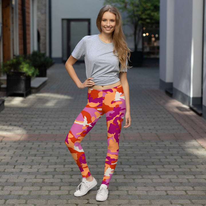 Lesbian Camo Leggings Leggings The Rainbow Stores