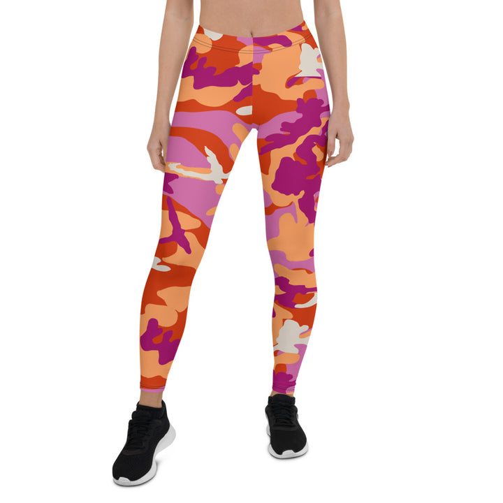 Lesbian Camo Leggings Leggings The Rainbow Stores