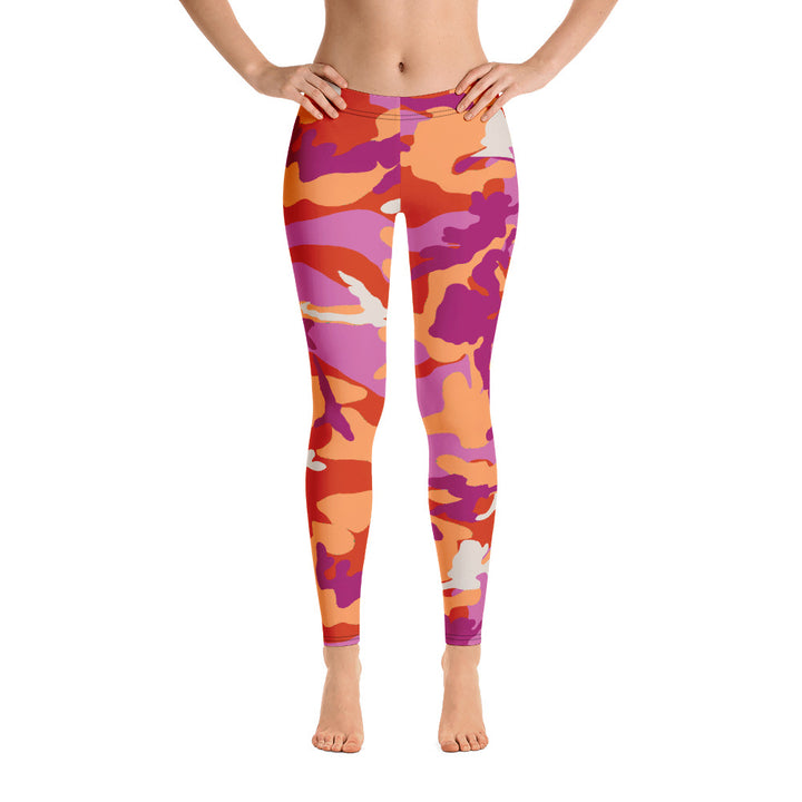 Lesbian Camo Leggings Leggings The Rainbow Stores