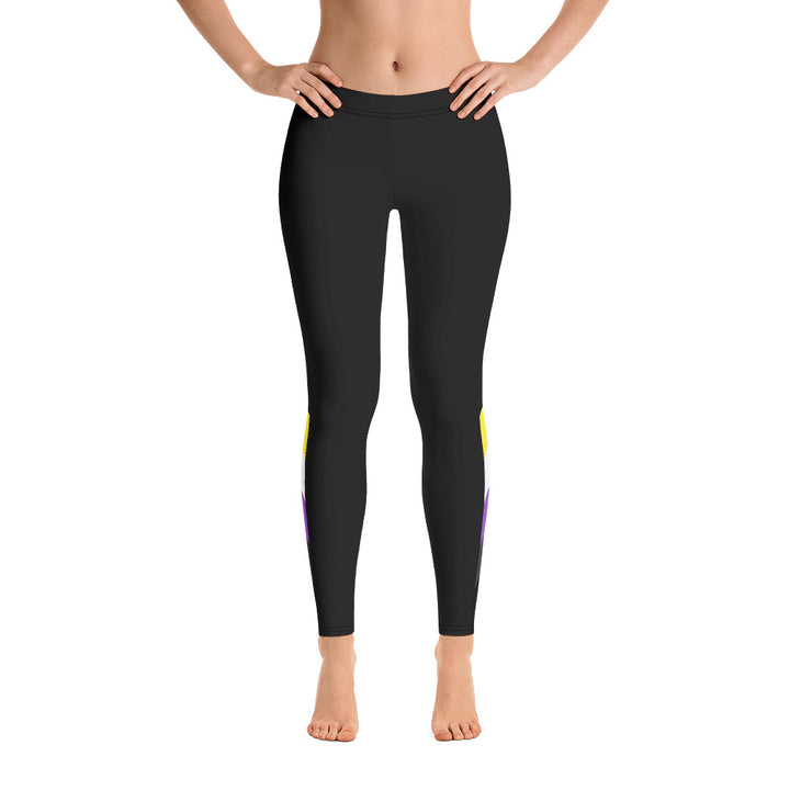 Non-Binary Pride Flag Leggings Leggings The Rainbow Stores