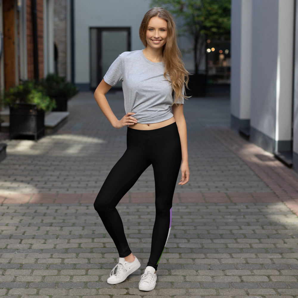 Genderqueer Pride Flag Leggings Leggings The Rainbow Stores