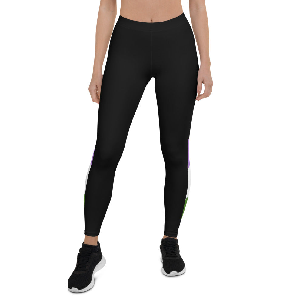 Genderqueer Pride Flag Leggings Leggings The Rainbow Stores