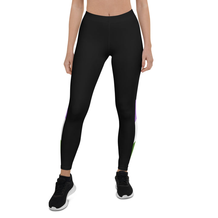 Genderqueer Pride Flag Leggings Leggings The Rainbow Stores