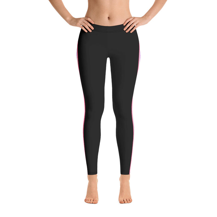 Gender Fluid Pride Flag Side Stripe Leggings Leggings The Rainbow Stores