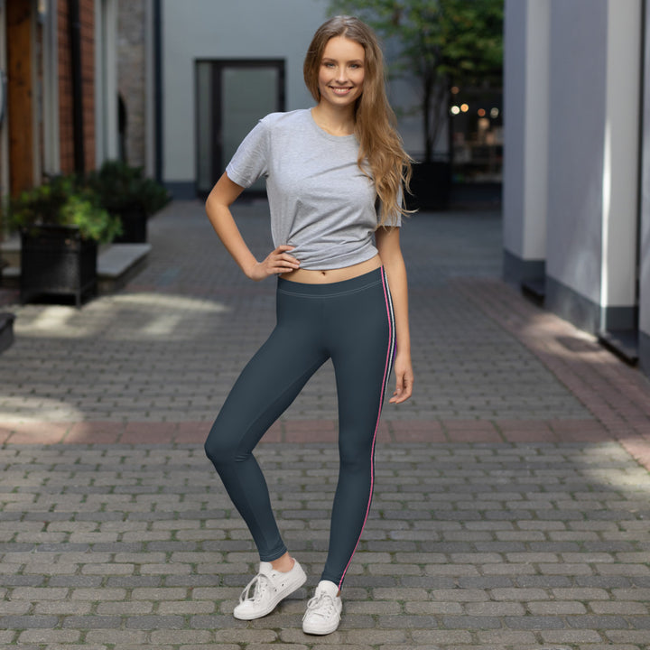 Gender Fluid Pride Flag Separated Stripes Leggings Leggings The Rainbow Stores