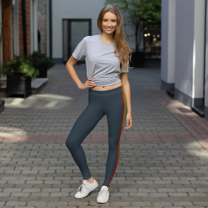 Rainbow Pride Flag Separated Stripe Leggings Leggings The Rainbow Stores