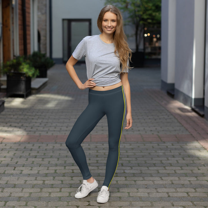 Non-Binary Pride Flag Separated Stripes Leggings Leggings The Rainbow Stores