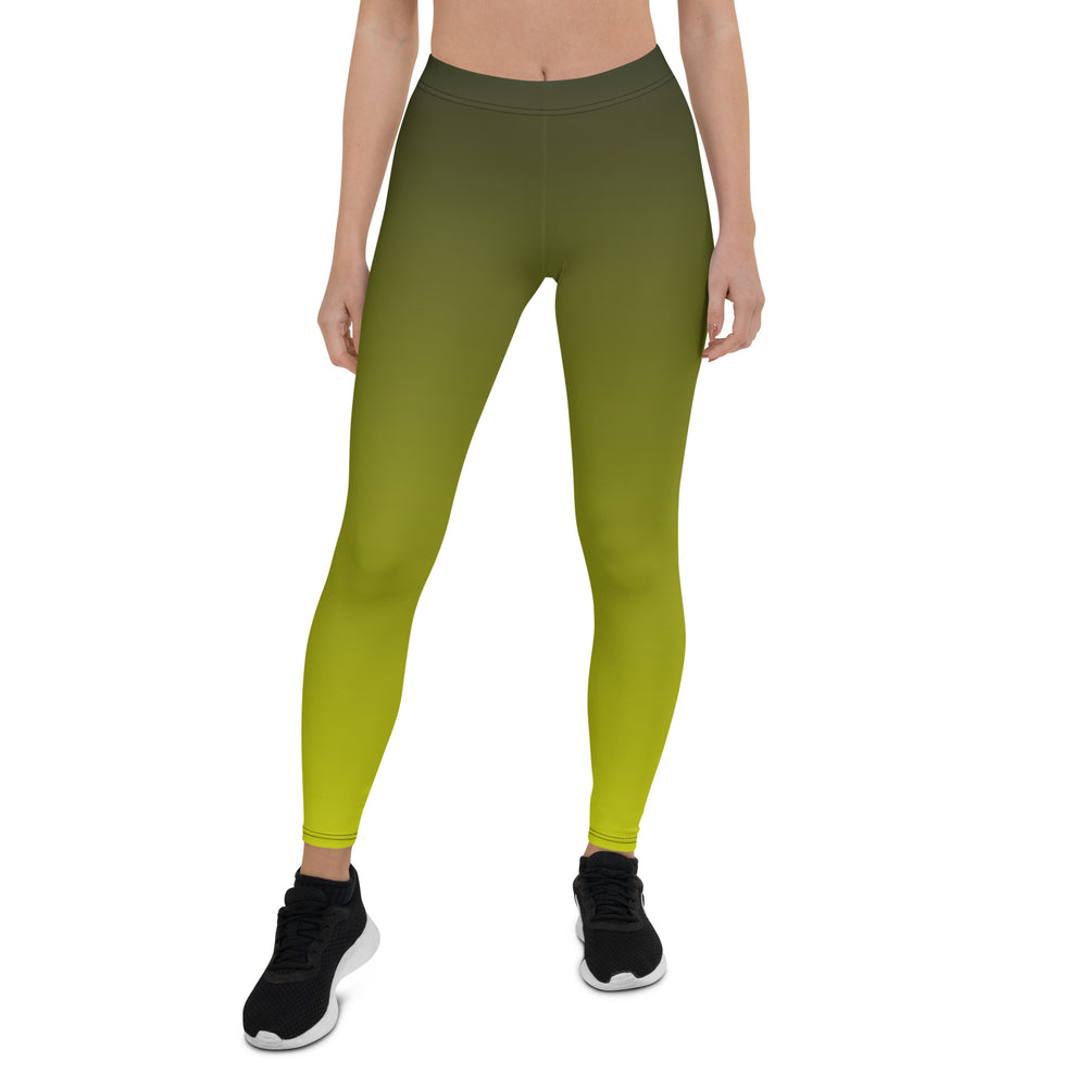 Trans Pride Flash Fade To Lime Leggings Leggings The Rainbow Stores